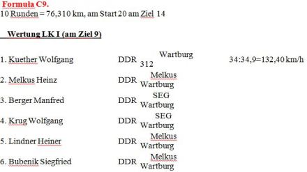 39. Schleizer Dreieck Rennen. 3 eliminacja.  5-6.08.1972r.