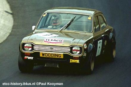 Gerhard Schüler na samochodzie Ford Escort RS1600.