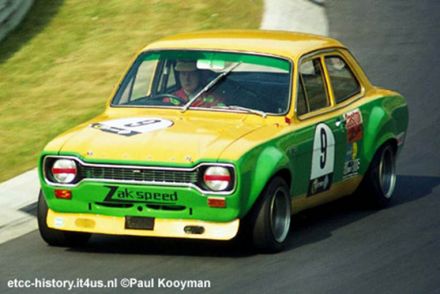 Harald Menzel na samochodzie Ford Escort RS1600.