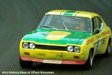 Werner Christmann na samochodzie Ford Capri RS2600.
