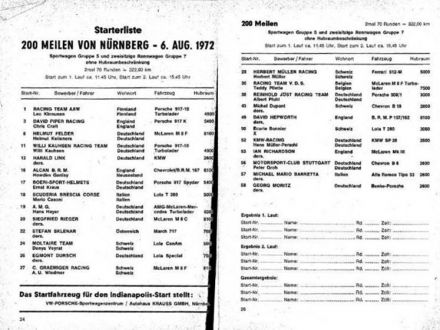 Interserie Norisring (D). 6 eliminacja.  6.08.1972r.