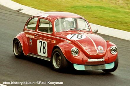 Dieter Götting i Frank Schneider na samochodzie VW 1302S.