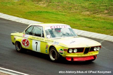 Alain Peltier i Jean Xhenceval na samochodzie BMW 2800 CS.