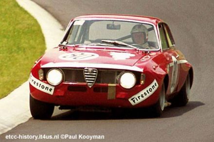 Nino Vaccarella i Spartaco Dini ("Paco") na samochodzie Alfa Romeo 1300 GTA Junior.