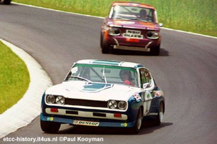 Hans-Joachim Stuck i Dieter Glemser na samochodzie Ford Capri RS 2600.