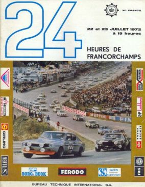24 h Spa-Francorchamps (B). 5 eliminacja. 22-23.07.1972r.