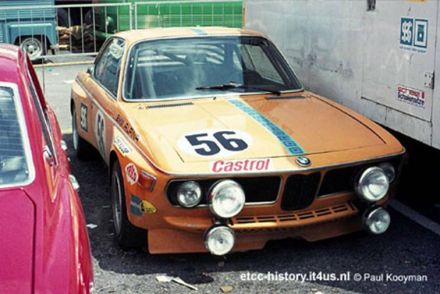 BMW 2800 CS załogi Toine Hezemans, Ernst Furtmayr i Helmut Kelleners.