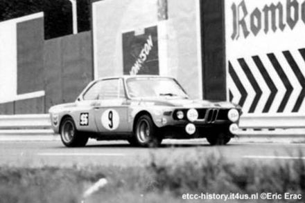 Helmut Kelleners i Gerold Pankl na samochodzie BMW 2800 CS.