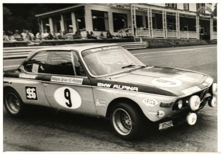 Helmut Kelleners i Gerold Pankl na samochodzie BMW 2800 CS.