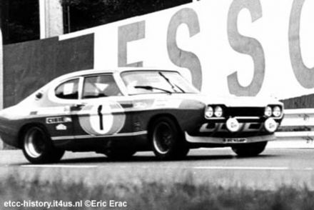 Dieter Glemser i Alex Soler-Roig na samochodzie Ford Capri RS 2600.