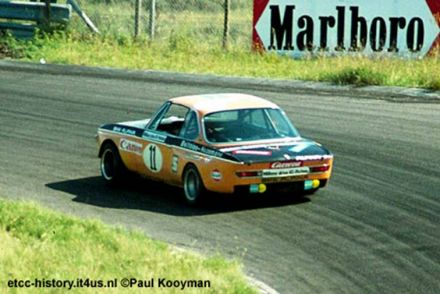 Toine Hezemans i Jean-Pierre Beltoise na samochodzie BMW 2800 CS.