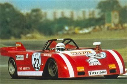 Arturo Merzario i Spartaco Dini na samochodzie Abarth 2000SP/71.