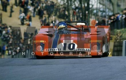 Ronnie Peterson i Tim Schenken na samochodzie Ferrari 312 PB.