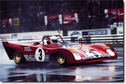 Brian Redman i Arturo Merzario na samochodzie Ferrari 312 PB.