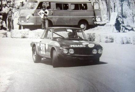 Gaetano Lo Jacono i Giuliano Savona na samochodzie Lancia Fulvia HF.