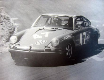 Giampaolo Baruffi i Giancarlo Galmozzi na samochodzie Porsche 911.