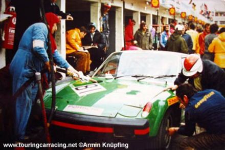 Walter Simonis i Horst Hoier na samochodzie VW Porsche 914/6.