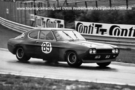 Waltraud Odenthal i Klaus Fritzinger na samochodzie Ford Capri RS2600.