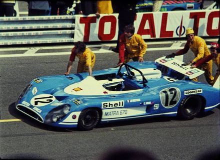 Jean Pierre Beltoise i Chris Amon na samochodzie Matra Simca MS670.