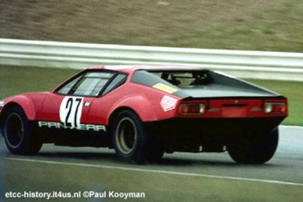 Jean-Marie Jacquemin na samochodzie De Tomaso Pantera.
