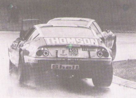 Daniel Rouveyran i Francois Migault na samochodzie Ferrari 365 GTB 4 Daytona.