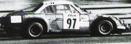 Jean-Luc Thérier na samochodzie Alpine Renault A110/1800 SS.