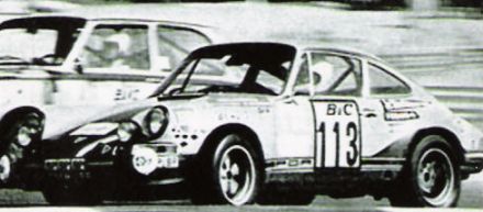 Jean Francois Piot i Michel Vial na samochodzie Porsche 911 S.
