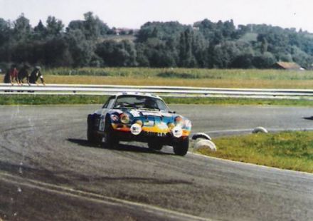 Jacques Marquet i Paoletti na samochodzie Alpine Renault A 110.