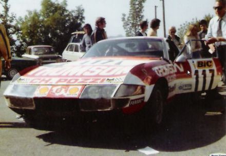 Daniel Rouveyran i Francois Migault na samochodzie Ferrari 365 GTB 4 Daytona.