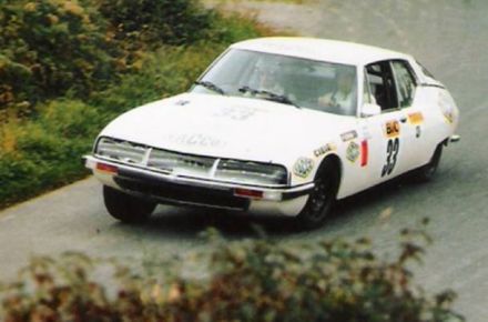 Guy Verrier i Martin na samochodzie Citroen SM.