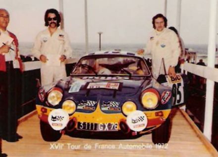 Jacques Marquet i Paoletti na samochodzie Alpine Renault A 110.