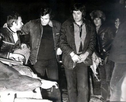 1973 . Rajd Nike. Nowicki, Dernałowicz, Pręgowski i Skwarzyński.
