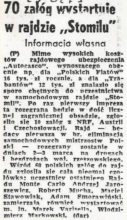 2 Rajd Stomil 1973r