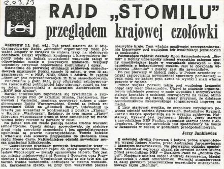 2 Rajd Stomil 1973r