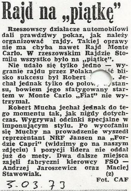 2 Rajd Stomil 1973r