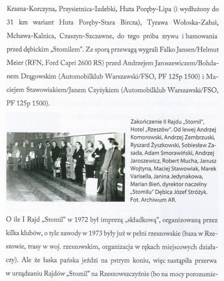 2 Rajd Stomil - 1973r