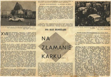 17 Rajd Dolnośląski 1973r