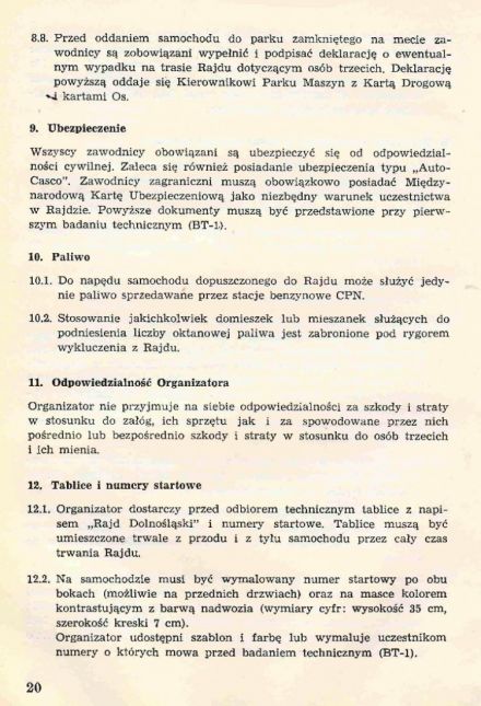 Rajd Dolnośląski - 1973r