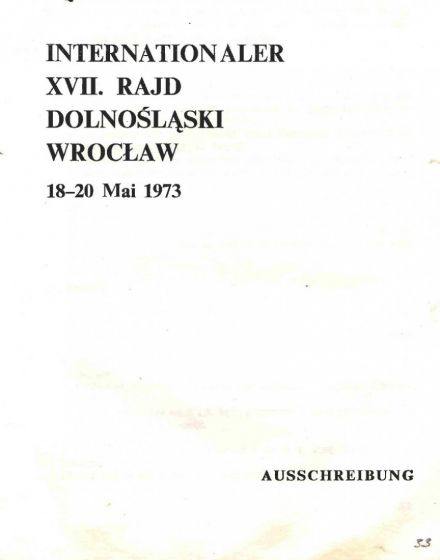 Rajd Dolnośląski - 1973r