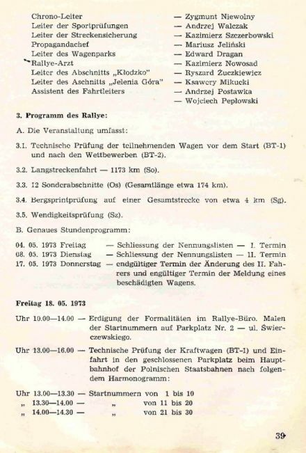 Rajd Dolnośląski - 1973r