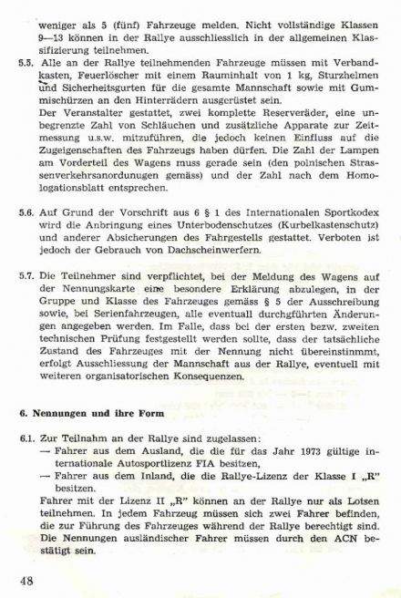 Rajd Dolnośląski - 1973r