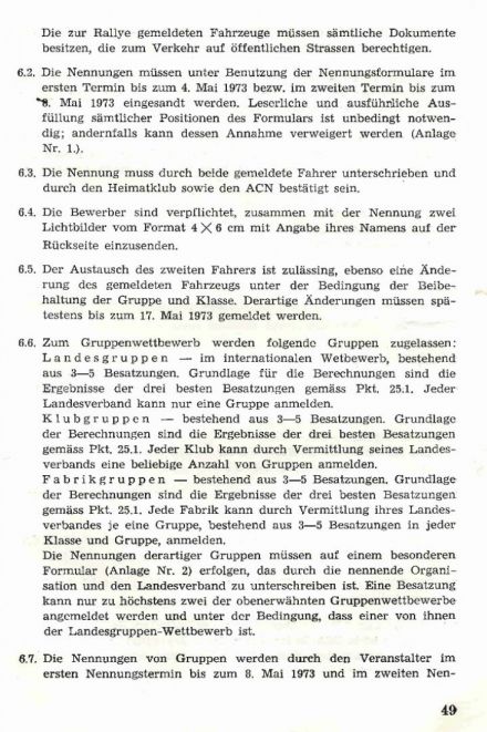 Rajd Dolnośląski - 1973r