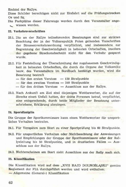 Rajd Dolnośląski - 1973r