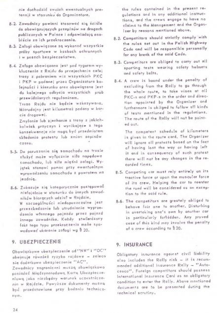 Rajd Warszawski - 1973r