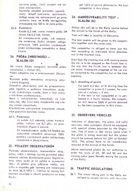 Rajd Warszawski - 1973r