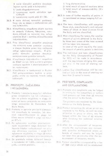 Rajd Warszawski - 1973r