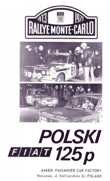 Rajd Warszawski - 1973r