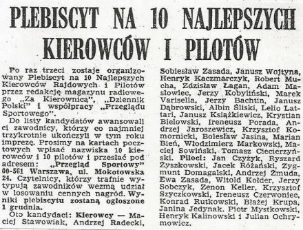 Rajdowe Mistrzostwa Polski 1973r.