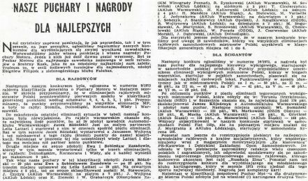 Rajdowe Mistrzostwa Polski 1973r.