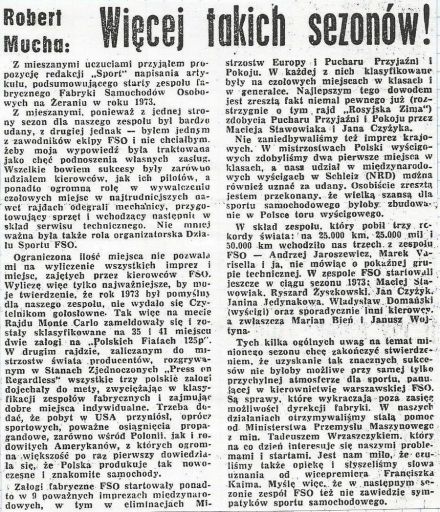 Rajdowe Mistrzostwa Polski 1973r.